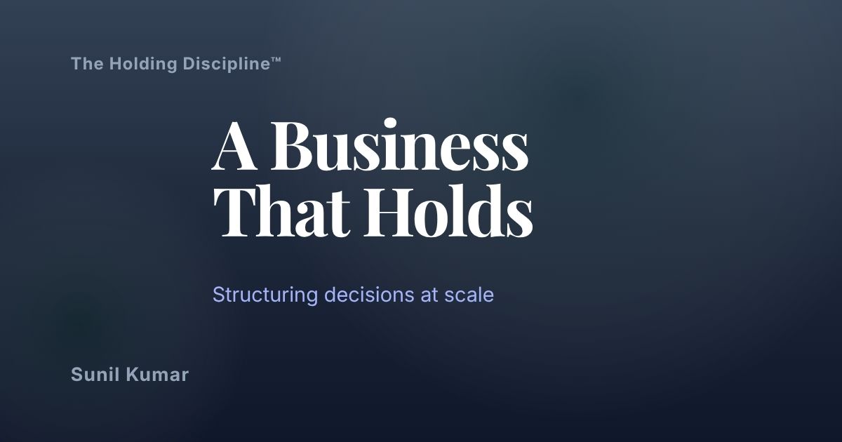 A Business That Holds