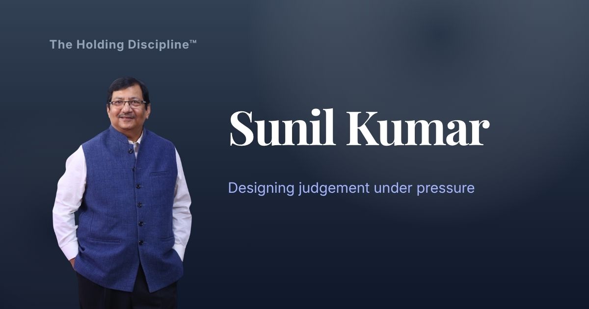 Sunil Kumar-holding-discipline